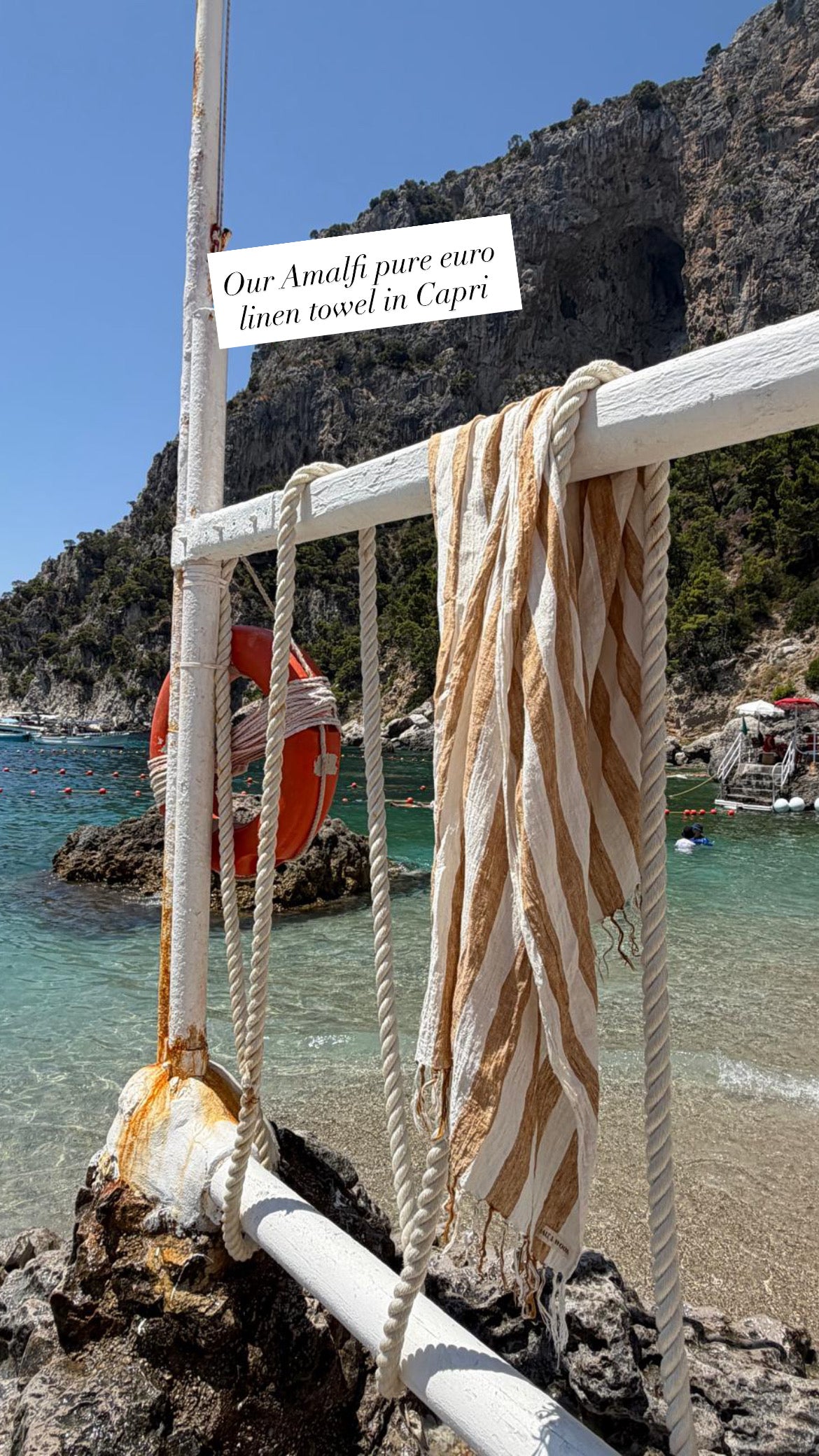 Amalfi Pure Euro Linen Towel
