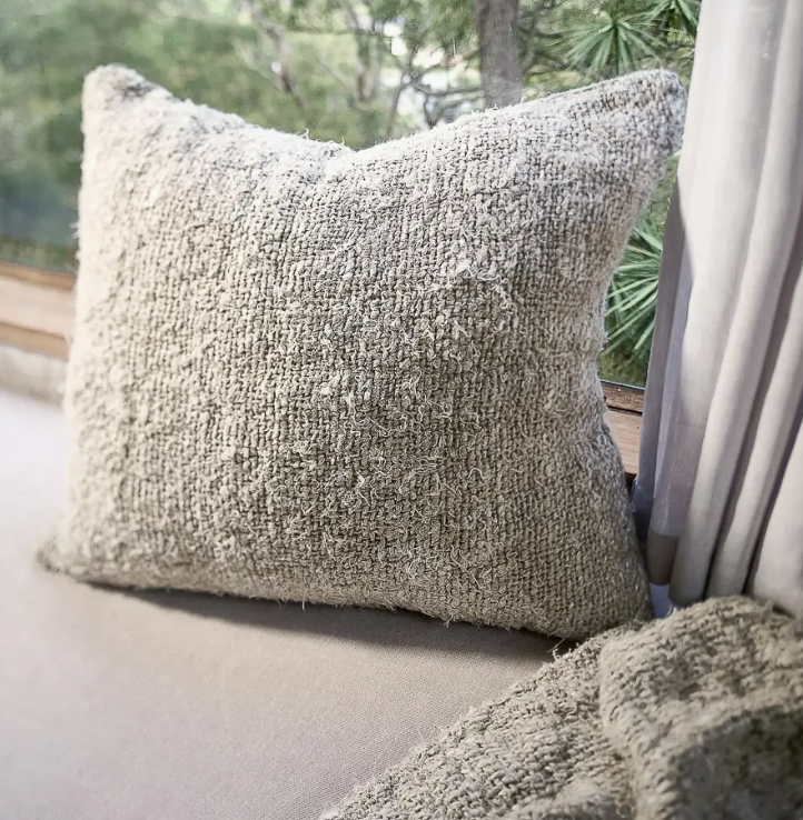 Wabi Recycled Linen Cushion