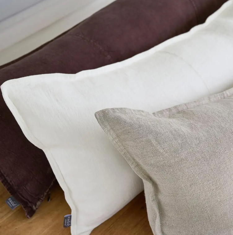 Lucca Linen Long Lumbar Cushion -Natural