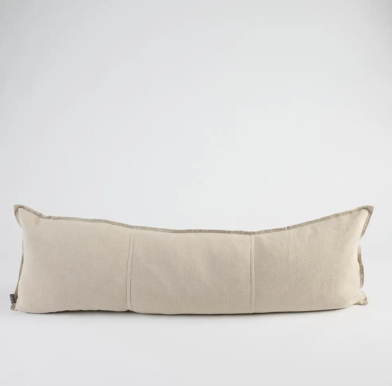 Lucca Linen Long Lumbar Cushion -Natural