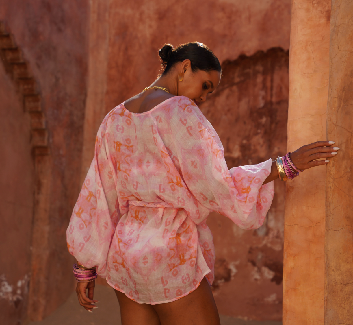 Sienna Kaftan in Anjali Print
